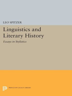 cover image of Linguistics and Literary History